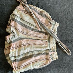 cute multicolored striped shorts